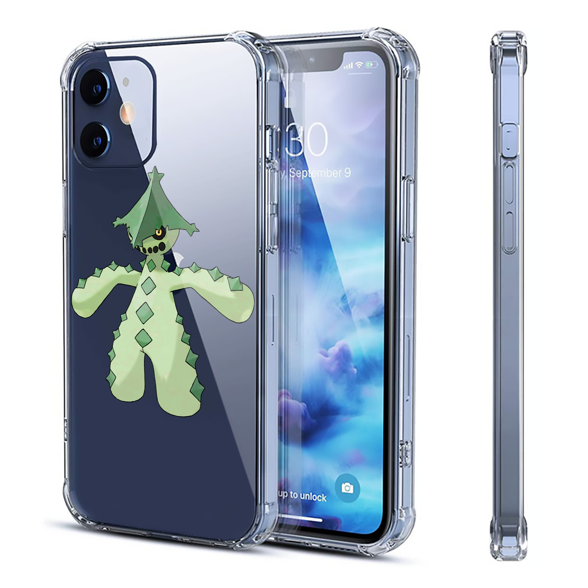 （画像用） ポケットモンスター Pokémon 【iPhone 12シリーズ対応】透明スマホケース（クリアソフトケース）